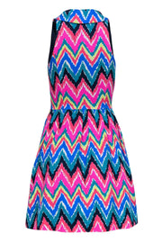 Current Boutique-Lilly Pulitzer - Multicolored Zig-Zag Collared Dress Sz 2