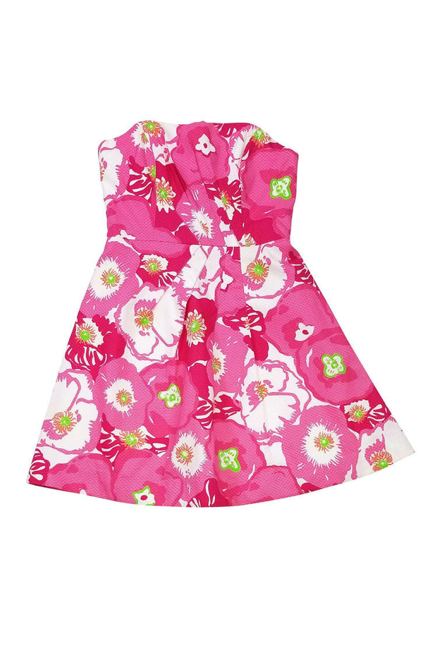 Lilly Pulitzer - Pink Floral Print Dress Sz 4 Lilly Pulitzer - Pink Floral Print Dress Sz 4