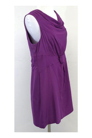 Current Boutique-Madison Marcus - Purple Silk Sleeveless Dress Sz L