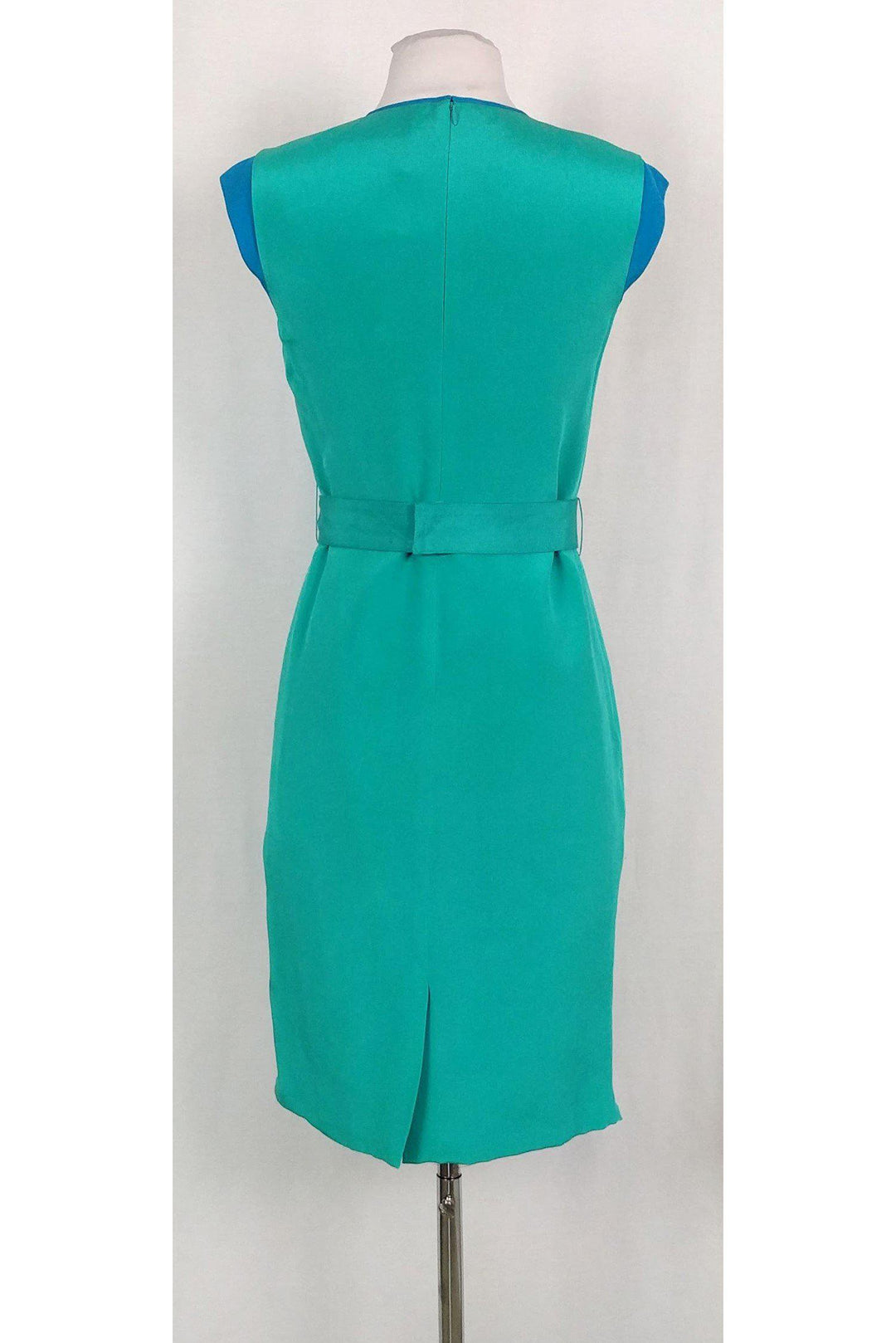 magaschoni dress Summer Style With border print Magaschoni - Aquamarine & Bay