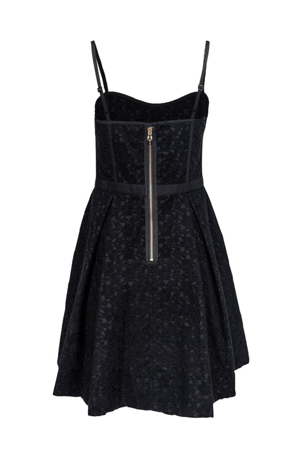 Marc Jacobs - Black Lace Fit & Flare Dress w/ Bow Accent Sz 6 Marc Jacobs - Black Lace Fit & Flare Dress w/ Bow Accent Sz 6