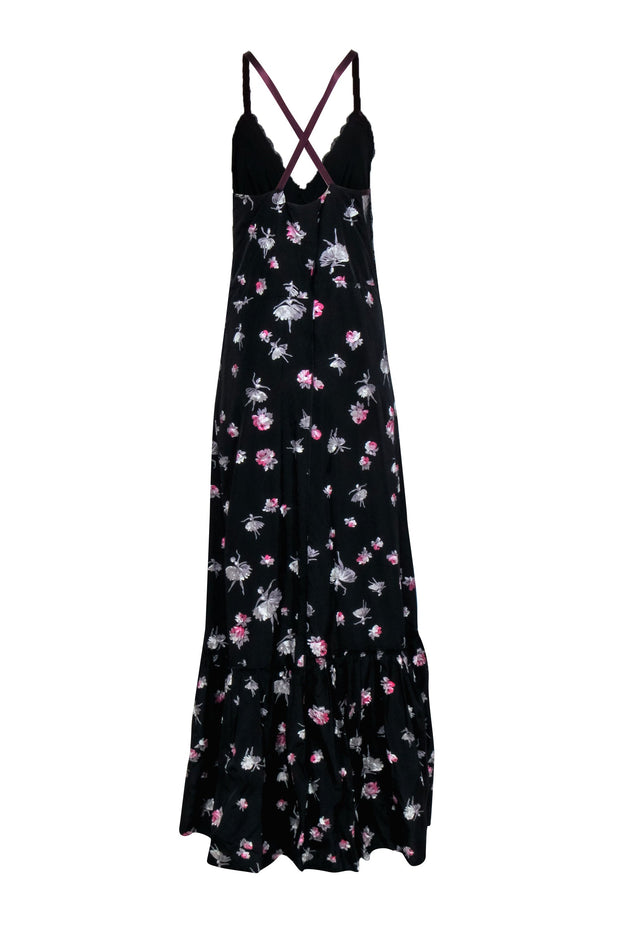 marc jacobs maxi dresses MARC JACOBS Size 2 Black White Wool Nylon Stripe Maxi Dress