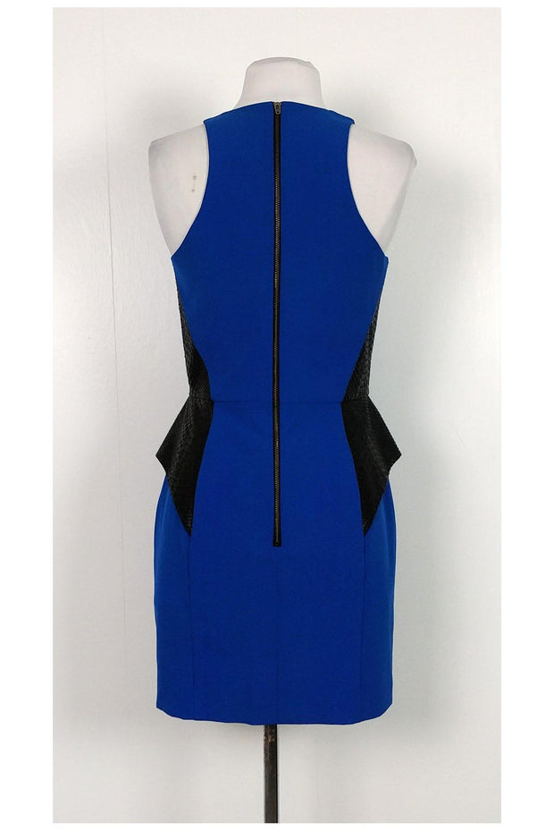 royal blue leather dress Navy Blue Women Midi Leather Dress With Belt| HotLeatherWorld M / CHOCOLATE BROWN