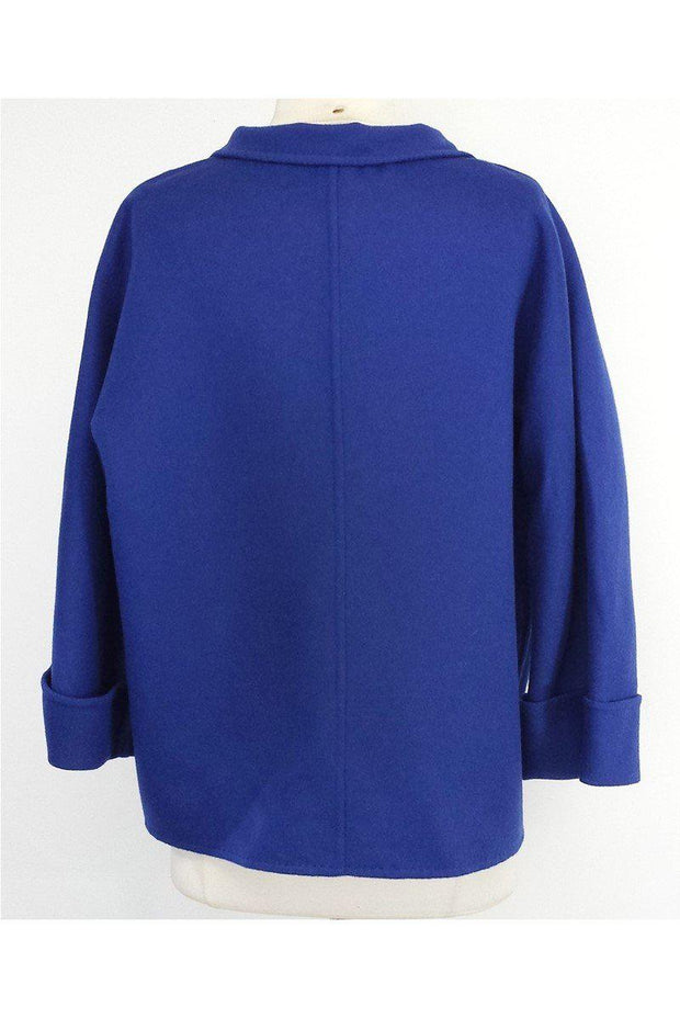 Current Boutique-Max Mara - Royal Blue Wool Blend Jacket Sz 12