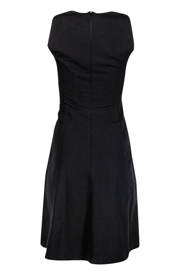 Michael Kors - Black Cotton Fit & Flare Dress Sz 2 Michael Kors - Black Cotton Fit & Flare Dress Sz 2