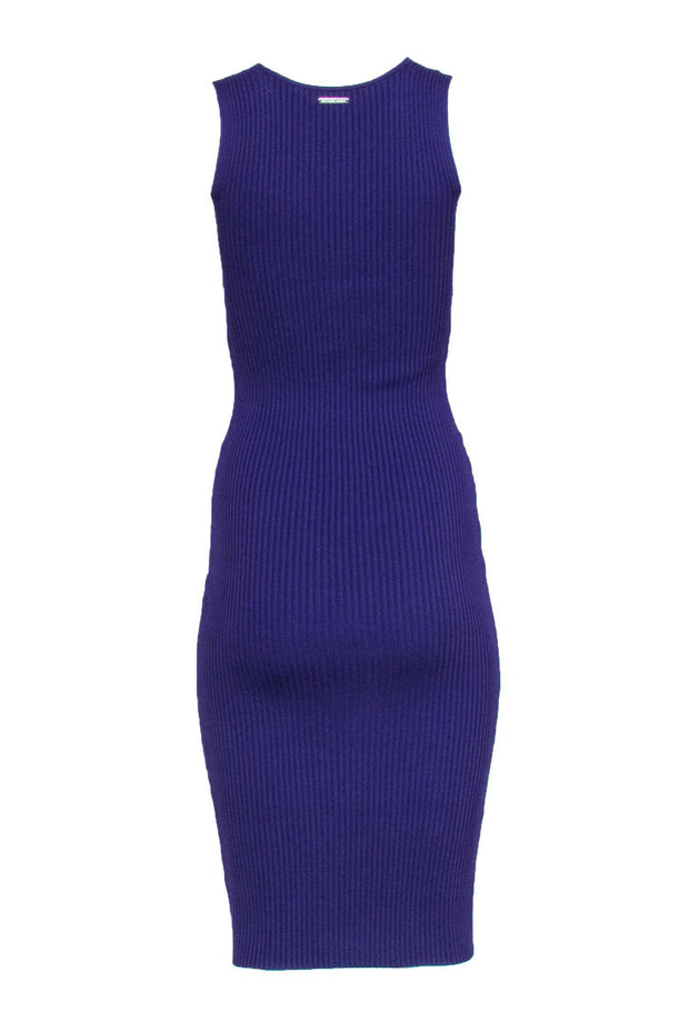 Michael Michael Kors - Purple Ribbed Knit Sleeveless Midi Dress Sz XXS Michael Michael Kors - Purple Ribbed Knit Sleeveless Midi Dress Sz XXS