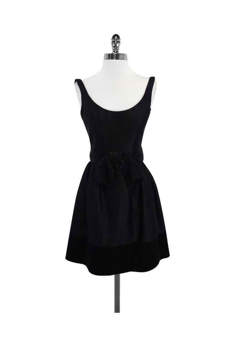 Milly - Black Scoop Neck Fit & Flare Dress Sz 0 Milly - Black Scoop Neck Fit & Flare Dress Sz 0