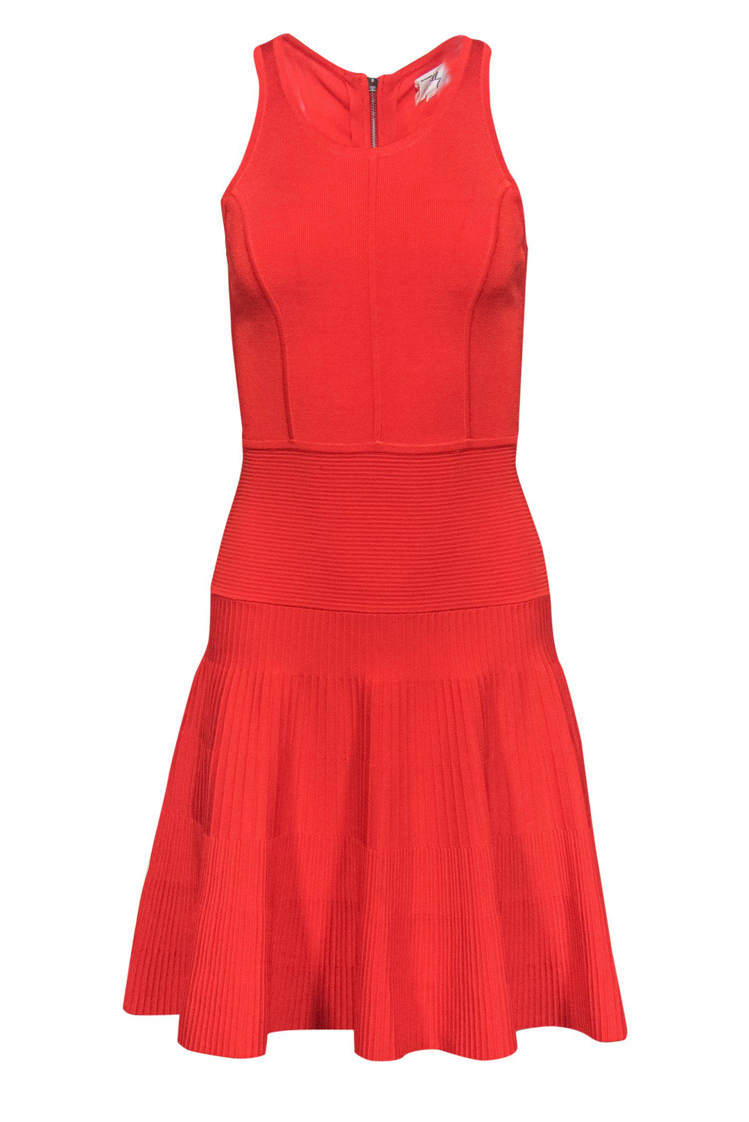 Milly - Bright Orange Ribbed Knit Dress Sz P Milly - Bright Orange Ribbed Knit Dress Sz P