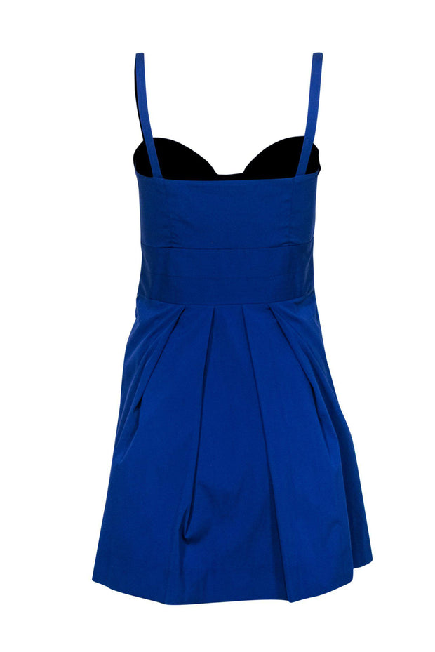 Milly - Royal Blue Fit & Flare Dress w/ Bow Sz 2 Milly - Royal Blue Fit & Flare Dress w/ Bow Sz 2
