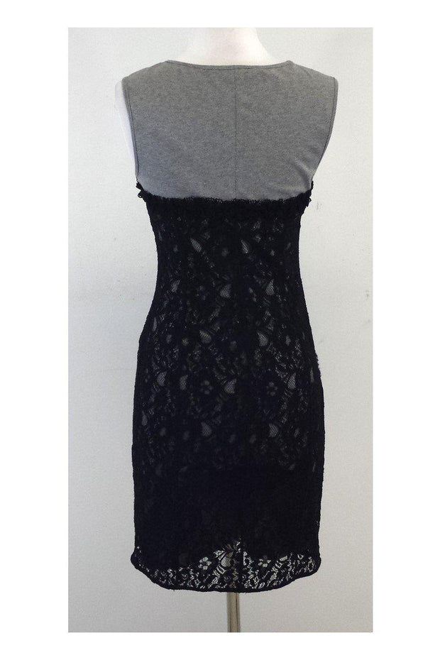 Love Moschino - Grey & Black Lace Dress Sz 4 Love Moschino - Grey & Black Lace Dress Sz 4