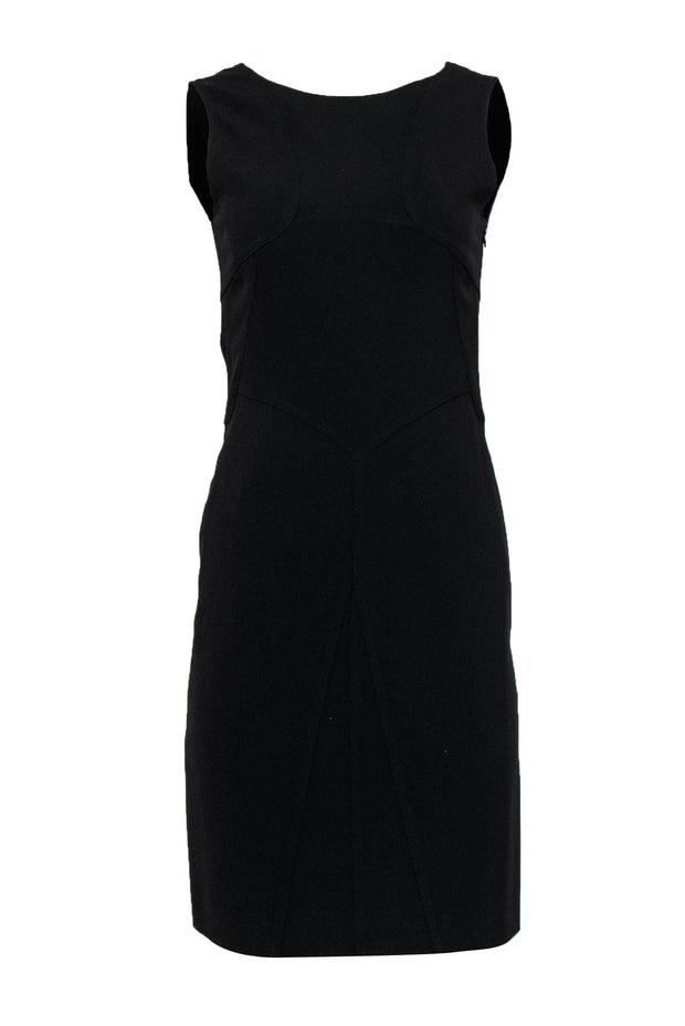Moschino - Black Fitted V-Back Dress Sz M | Current Boutique