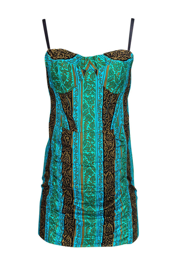 Current Boutique-Nanette Lepore - Multicolored Brocade Pattern Bodycon Sz 2