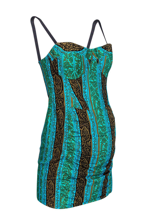 Current Boutique-Nanette Lepore - Multicolored Brocade Pattern Bodycon Sz 2