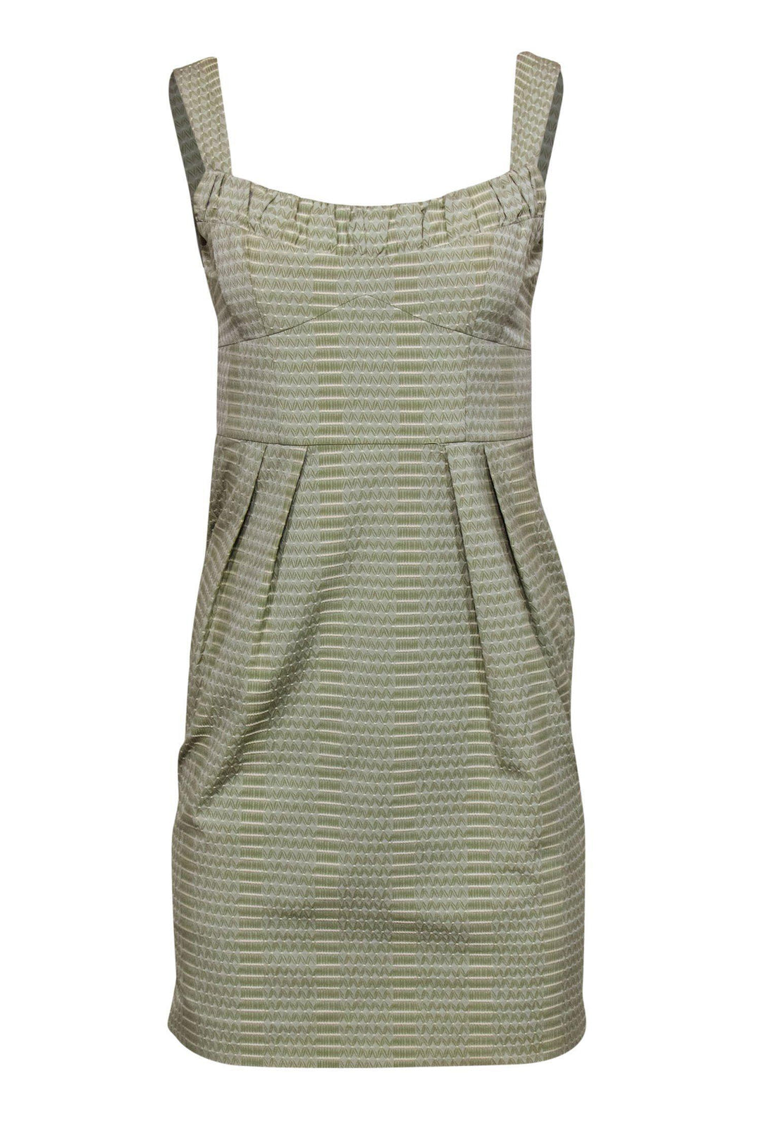 Nanette Lepore - Sage Green Textured Sheath Dress Sz 2 Nanette Lepore - Sage Green Textured Sheath Dress Sz 2