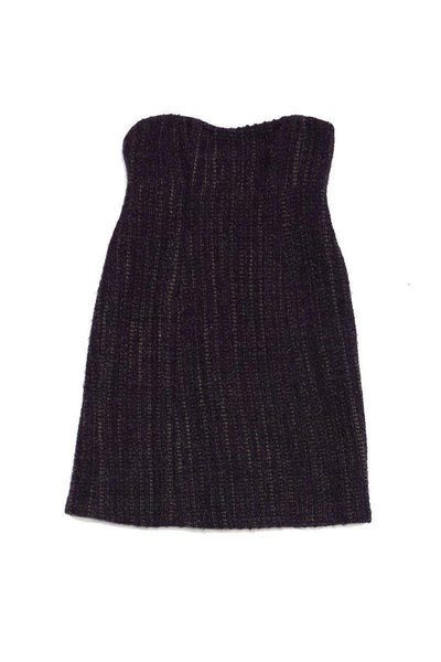 Nanette Lepore - Purple Tweed Strapless Dress Sz S Nanette Lepore - Purple Tweed Strapless Dress Sz S