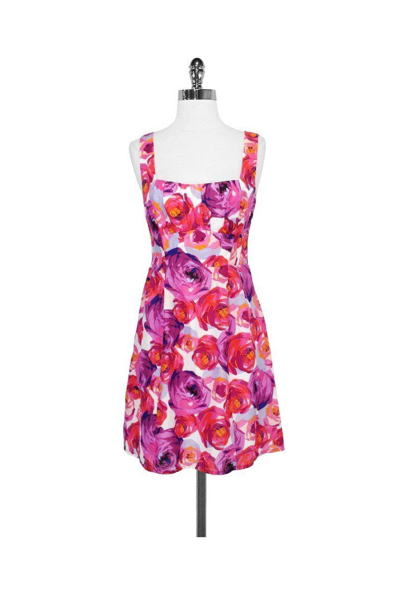 nanette lepore pink floral dress Nanette Lepore