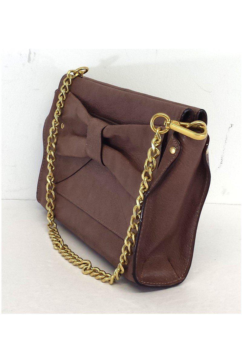 Nanette Lepore NWT!! Quilt gold chain Mauve bag Nanette Lepore Vegan Leather Mauve Quilt Chain Gold Handle  main image 4