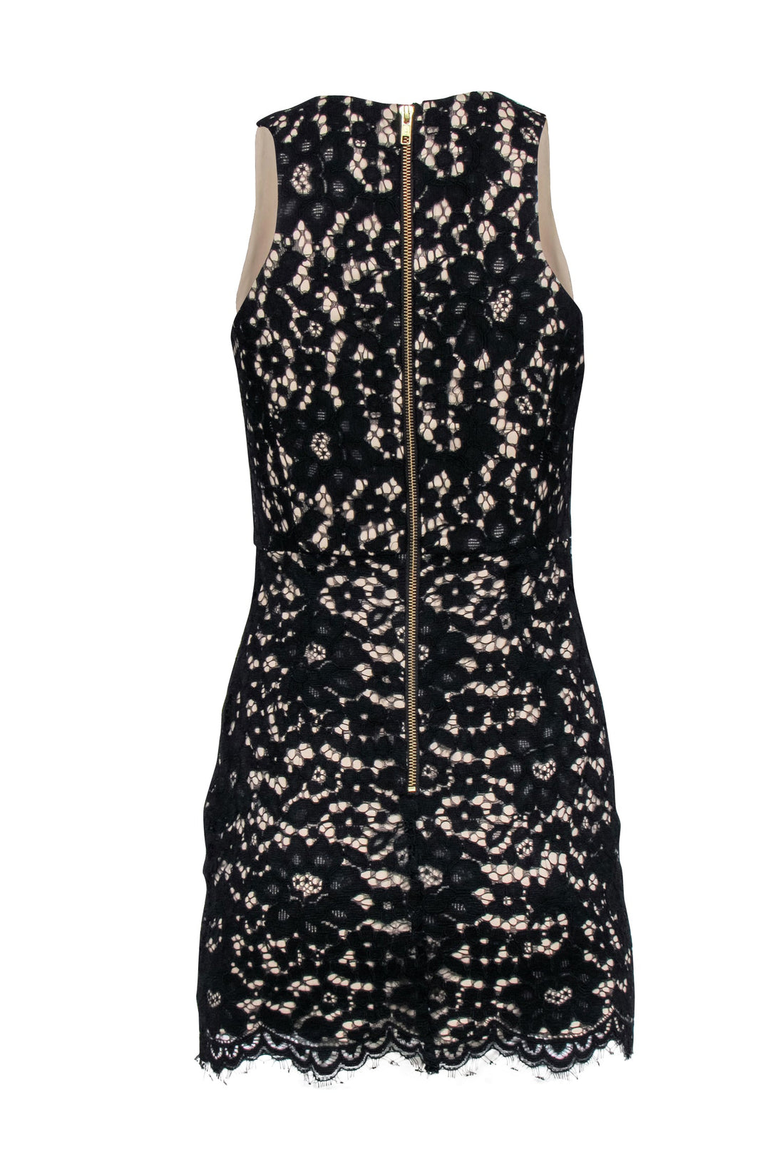 NBD - Black & Cream Lace Cut Out Mini Dress Sz S NBD - Black & Cream Lace Cut Out Mini Dress Sz S