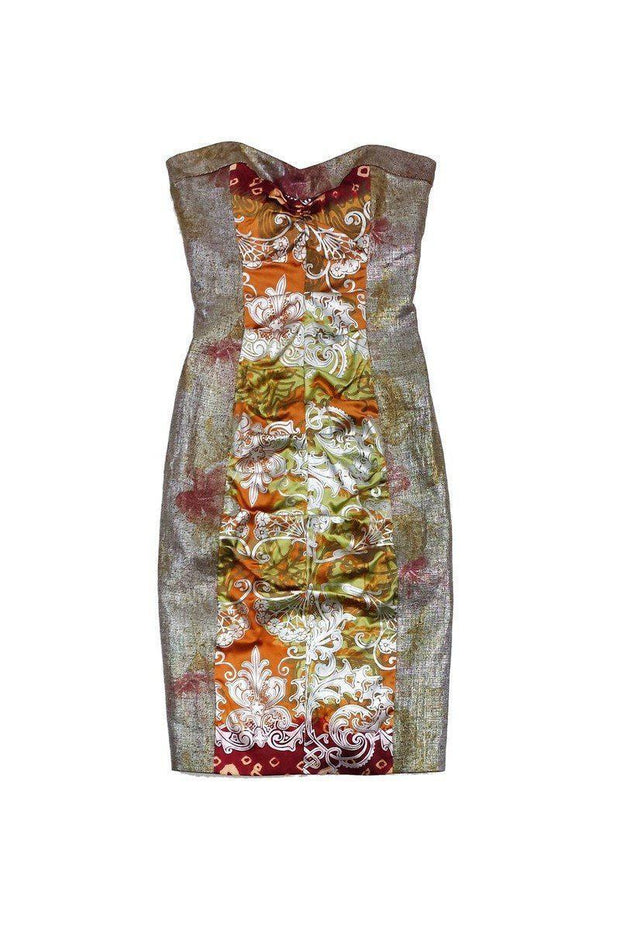 metallic multicolor dress Metallic Rainbow Striped Dress - Metallic Twirly Dress