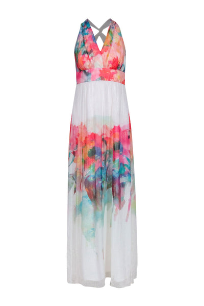 nicole by nicole miller maxi dress Casual By In Multi-colored, Size: M selling palm print Nicole Miller Angelina Botanic Silk