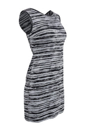 Current Boutique-Nicole Miller Artelier - Gray & Black Striped Dress Sz M
