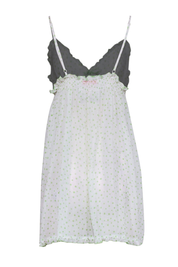 white sheer polka dot dress Sheer Polka Dot Dress Semeial's Closet