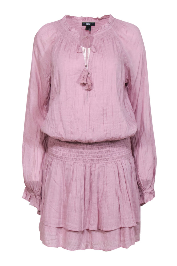 PAIGE Womens Lemay Dress | Pale Mauve | Size L PAIGE Womens Lemay Dress | Pale Mauve | Size L