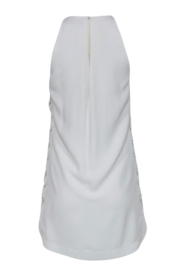 Parker - White Lace-Up Side Shift Dress Sz XS Parker - White Lace-Up Side Shift Dress Sz XS