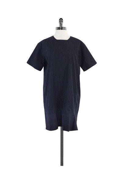 Current Boutique-Paul & Joe Sister - Navy Brocade Short Sleeve Dress Sz 10