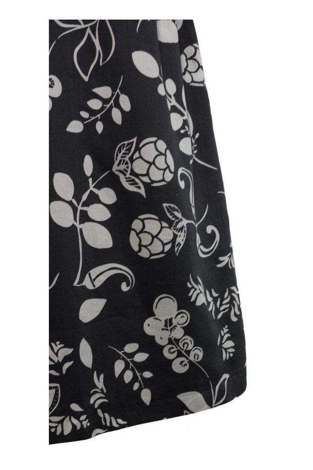 Current Boutique-Paul & Joe - Grey Hawaiian Print Cotton Dress Sz 6
