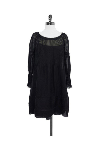 Current Boutique-Philosophy di Alberta Ferretti - Black Silk Dress Sz 6
