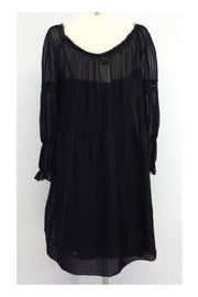 Current Boutique-Philosophy di Alberta Ferretti - Black Silk Dress Sz 6