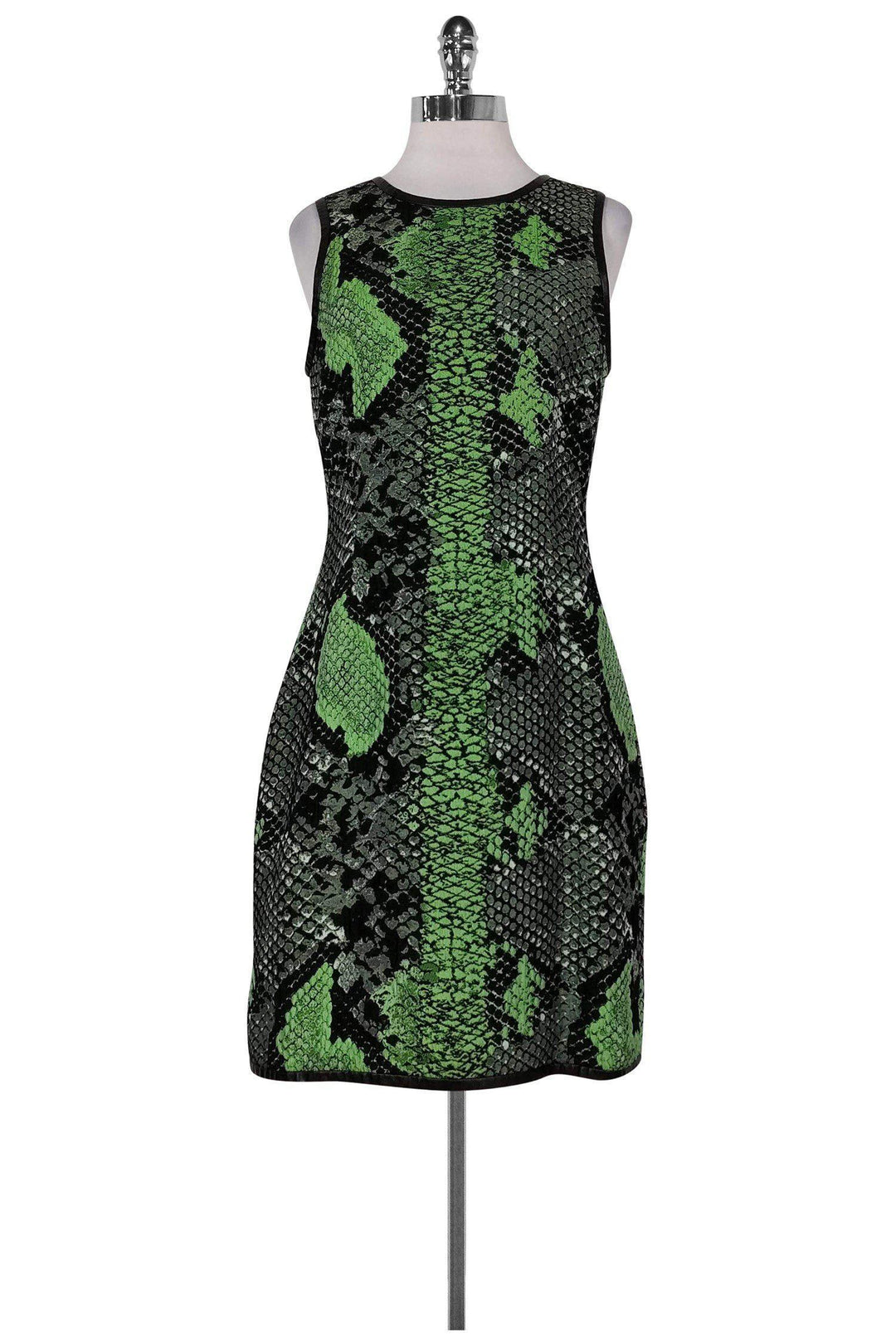 green snakeskin dress Green Snake Print Dress