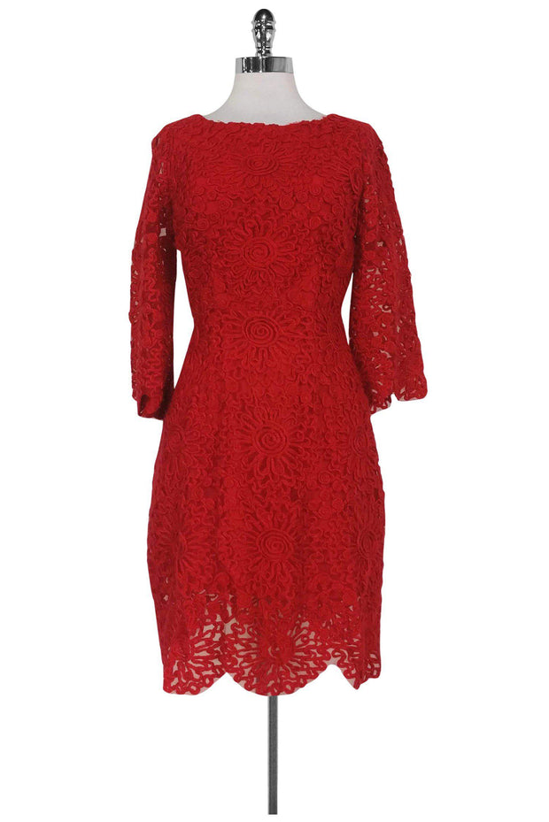 tracy reese red lace dress Plenty by Tracy Reese | Dresses | Adorable Red Lace Dress With Collar