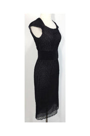 Current Boutique-Ports 1961 - Black Lace Cap Sleeve Dress Sz 2