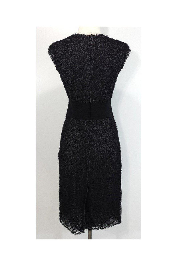 Current Boutique-Ports 1961 - Black Lace Cap Sleeve Dress Sz 2
