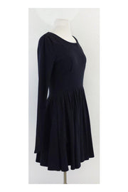 Current Boutique-Proenza Schouler - Navy Long Sleeve Skater Dress Sz 4