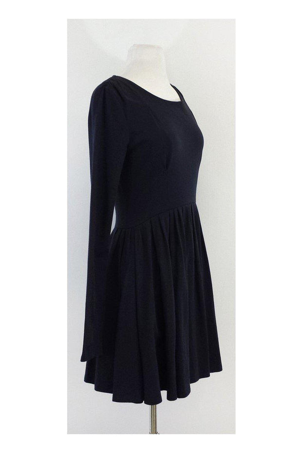 Current Boutique-Proenza Schouler - Navy Long Sleeve Skater Dress Sz 4