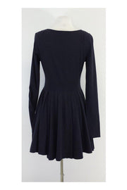 Current Boutique-Proenza Schouler - Navy Long Sleeve Skater Dress Sz 4