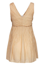 Current Boutique-Rag & Bone - Peach Pintuck Silk Fit & Flare Dress Sz 2