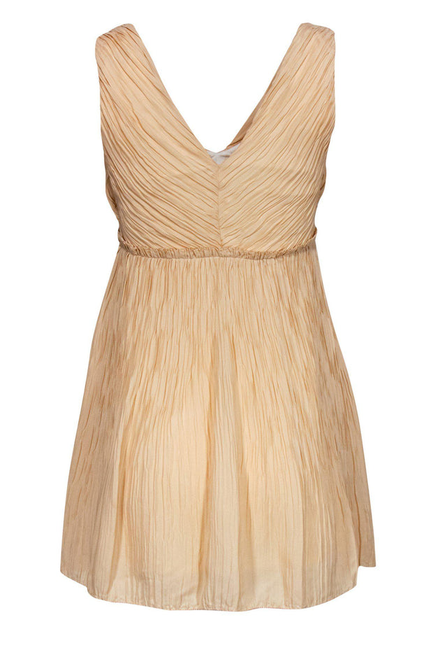 Current Boutique-Rag & Bone - Peach Pintuck Silk Fit & Flare Dress Sz 2