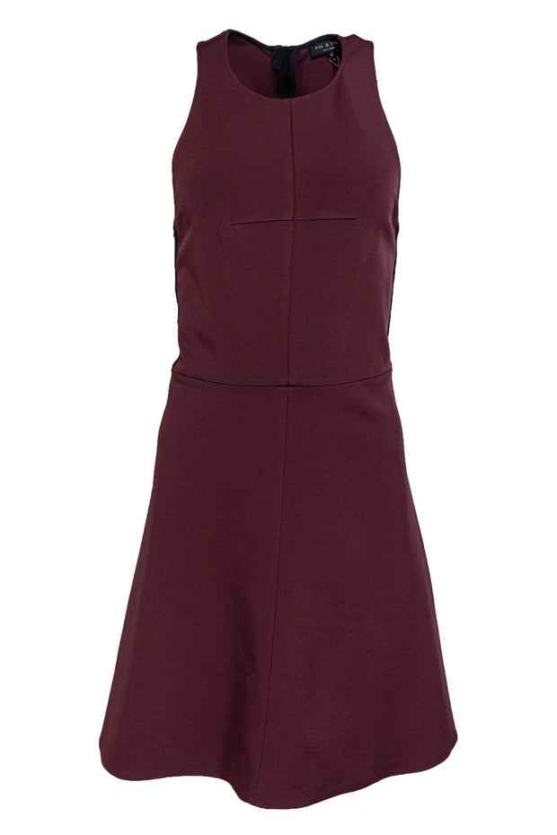 Current Boutique-Rag & Bone - Burgundy Racerback Fit & Flare Dress Sz 6