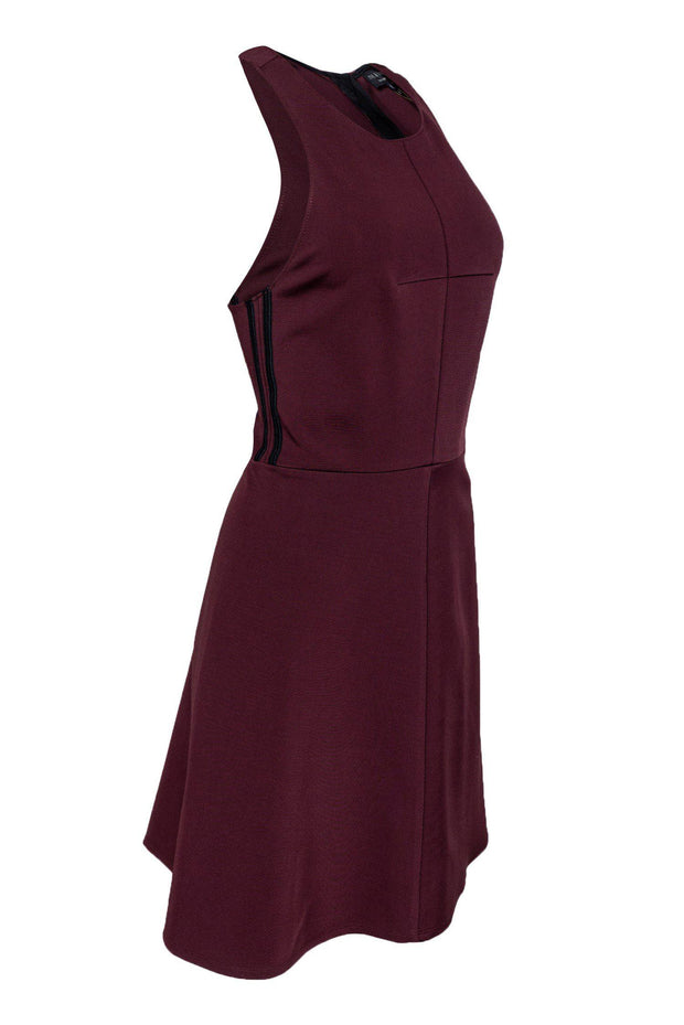 Current Boutique-Rag & Bone - Burgundy Racerback Fit & Flare Dress Sz 6