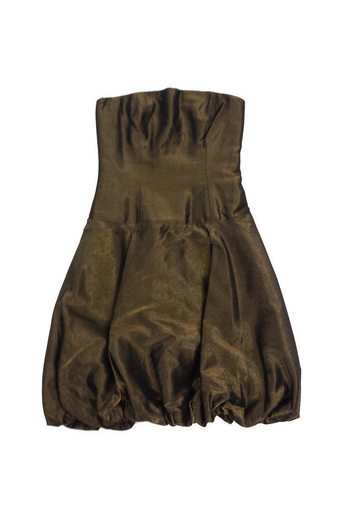 ralph lauren gold metallic dress Ralph Lauren