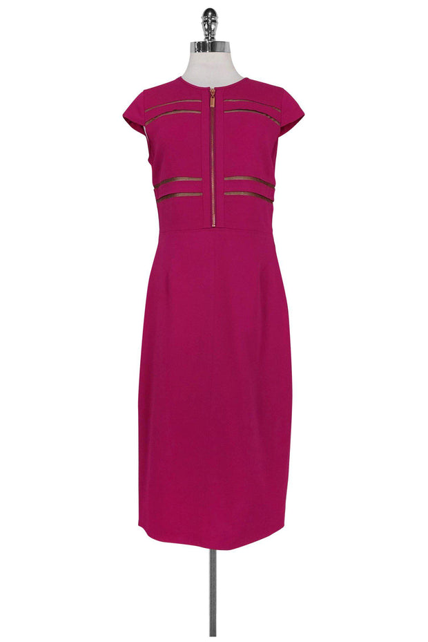 Current Boutique-Raoul - Magenta Fitted Dress Sz 8