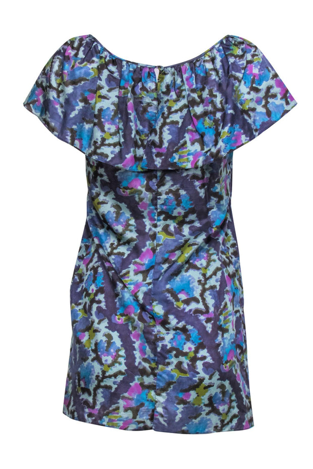 rebecca taylor blue silk dress Silk Mini Dress