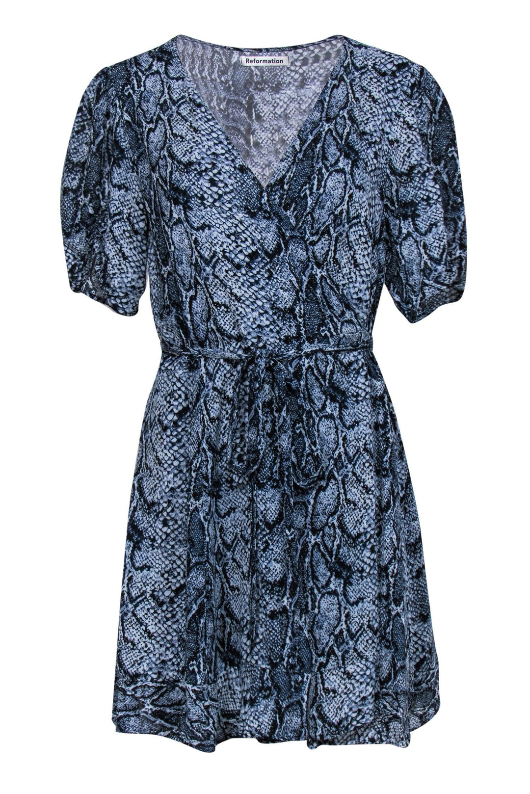 blue snakeskin dress Vicious Sneaky Snake Print Maxi Dress - Blue