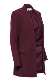 Current Boutique-Reiss - Burgundy Open Front Blazer Sz 4