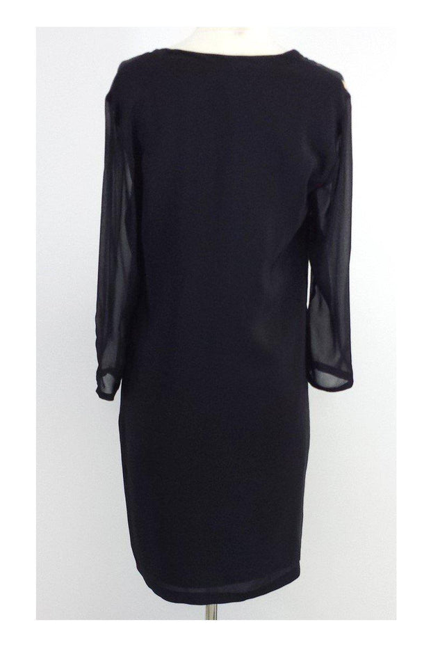 reiss black silk dress Reiss Satin Cowl Neck Midi Dress in Black