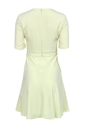 Current Boutique-Reiss - Pastel Yellow Fitted A-Line Dress Sz 2